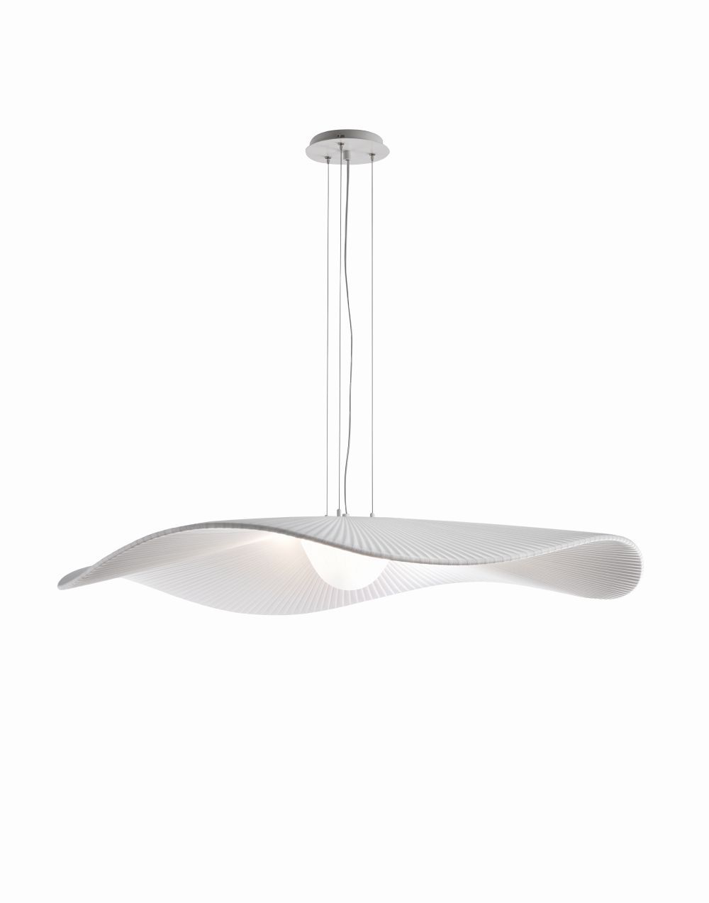 Wisząca lampa LED Mediterrània S/105 w białym kolorze, IP20