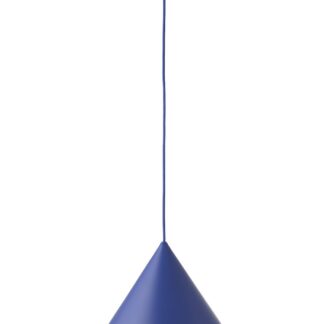 Stożkowa lampa wisząca Benjamin w kolorze Atomic Blue od Frandsen Lighting