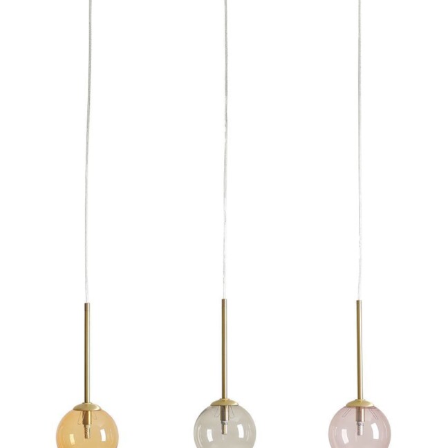 Wisząca lampa Bosso 3 w wielokolorowej wersji