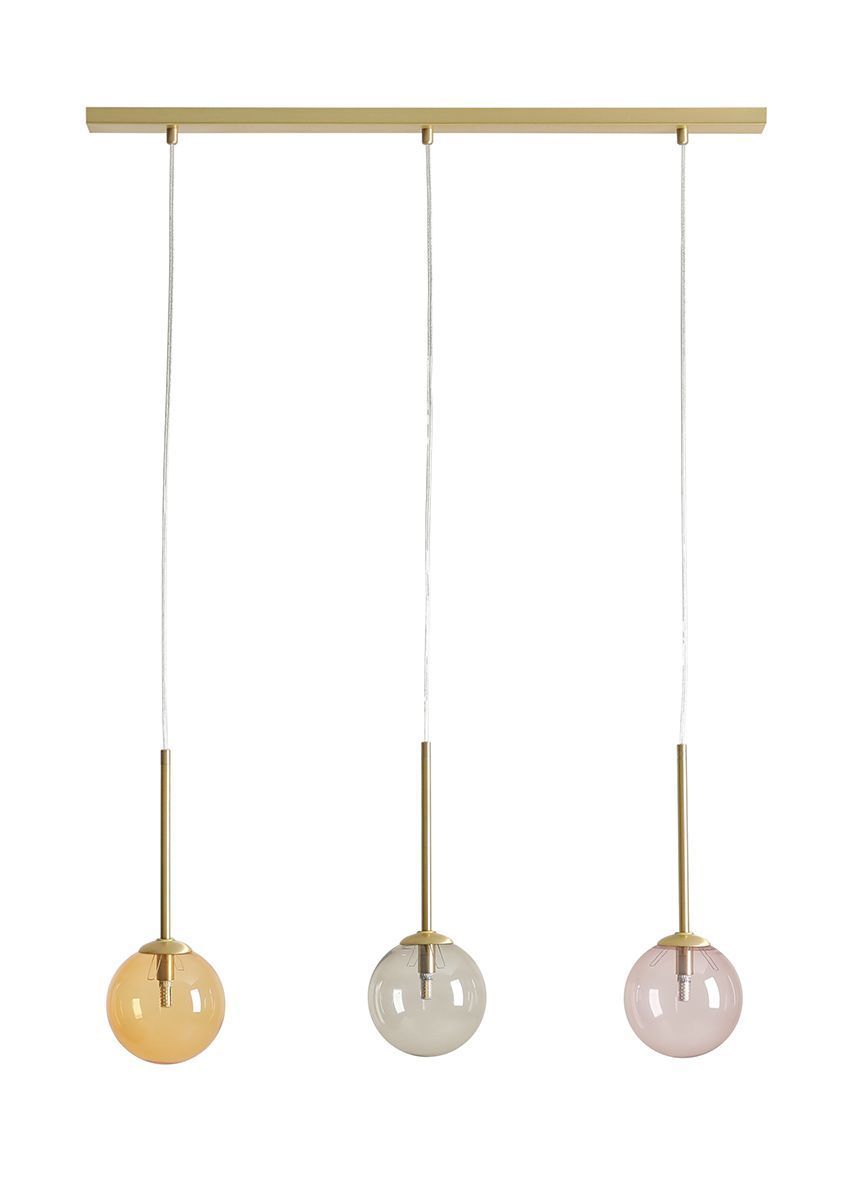 Wisząca lampa Bosso 3 w wielokolorowej wersji