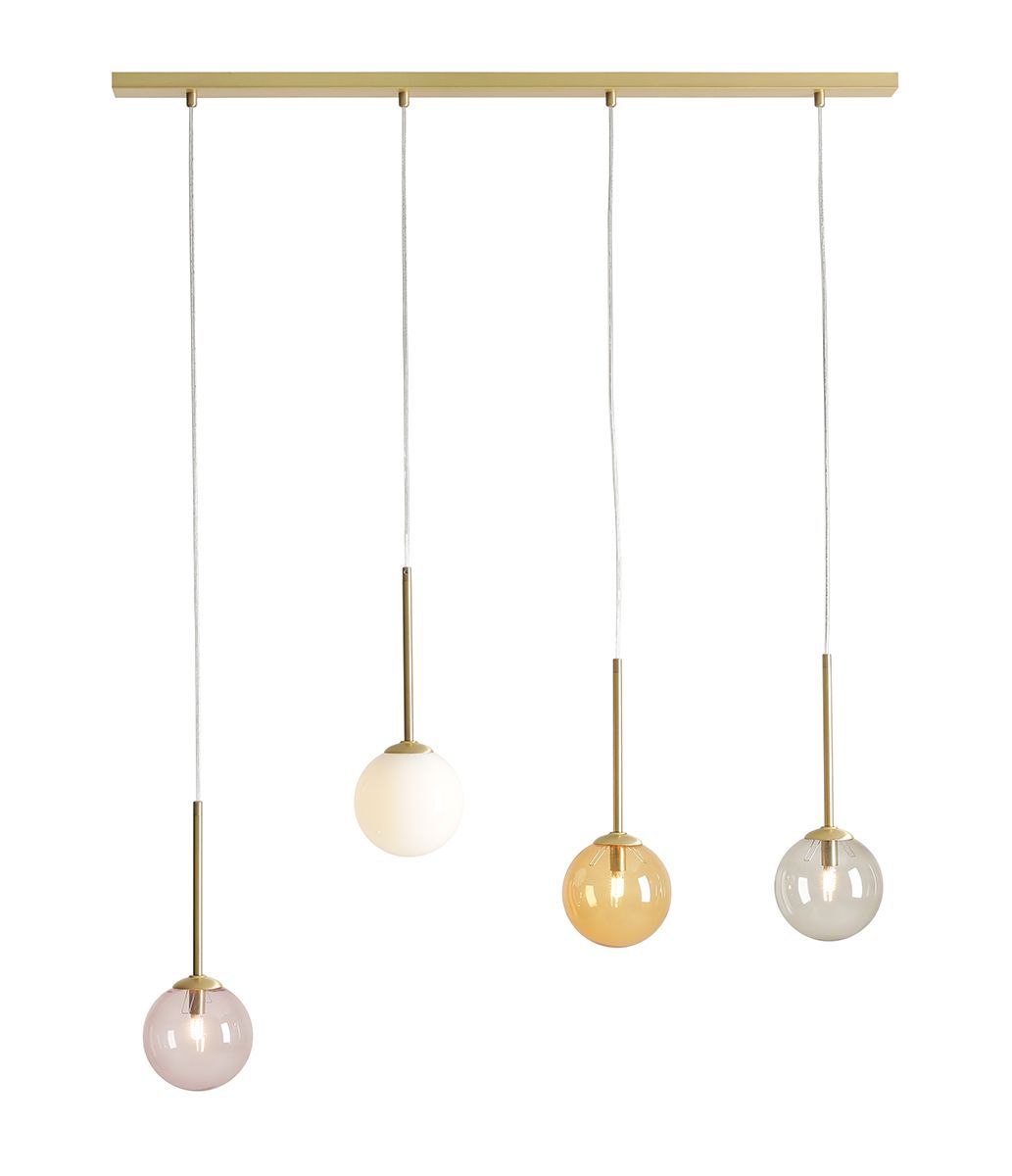 Wisząca lampa Bosso 4 w wielokolorowej wersji