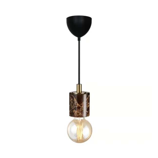 Brązowa wisząca lampa marmurowa Siv - Nordlux