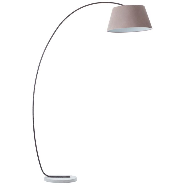 Lampa stojąca Brok w odcieniu taupe