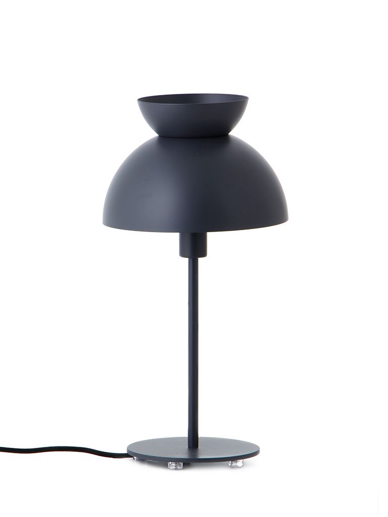 Butterfly table matt steel blue