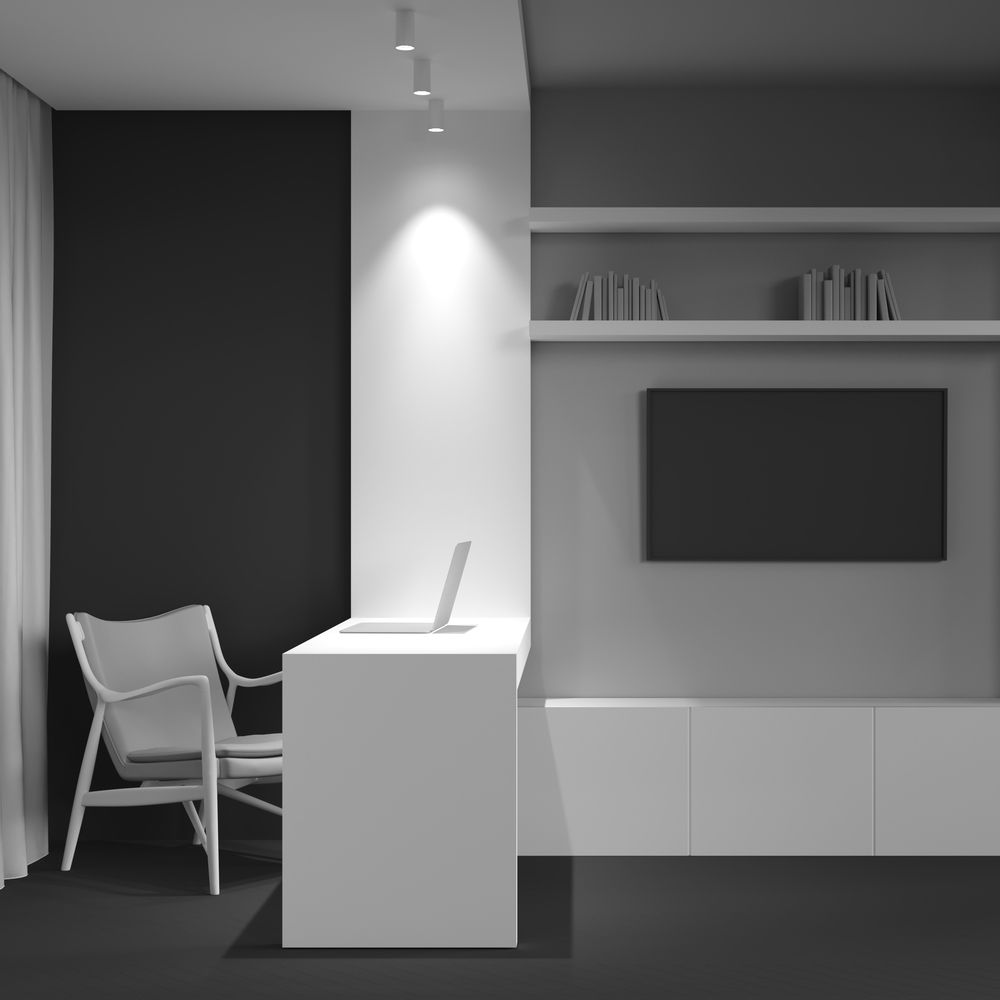 Nowoczesna biała lampa sufitowa Focus S