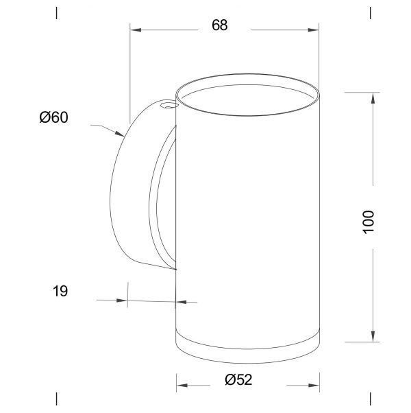 Złoty kinkiet Focus z jednym punktem świetlnym