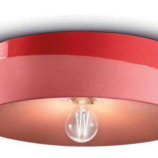 Duża koralowa lampa sufitowa Pi w rozmiarze L