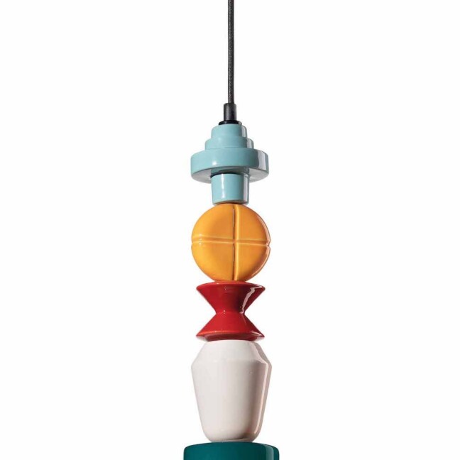 Wisząca lampa Lariat C2530 w odcieniu ciemnej zieleni, niewielki rozmiar