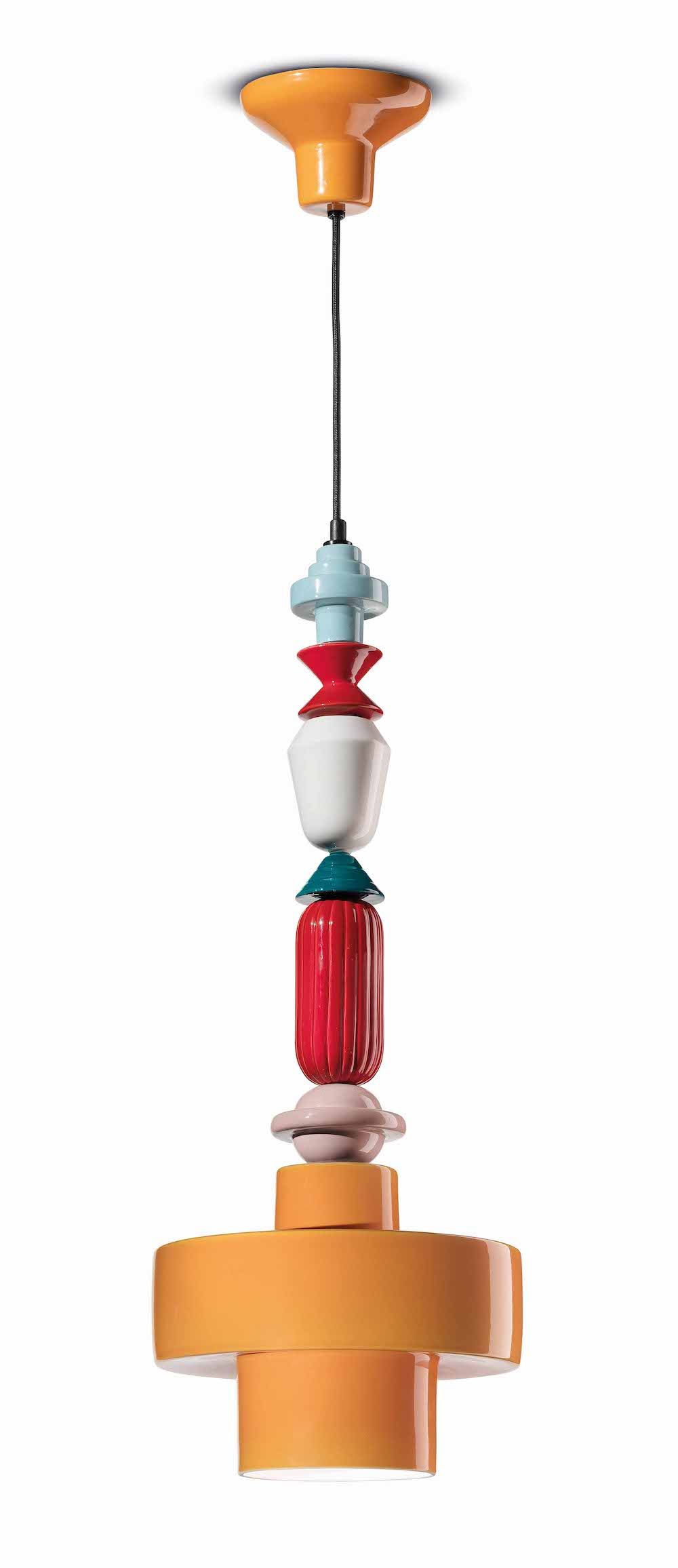 Wisząca lampa Lariat C2531 w kolorze pomarańczowym