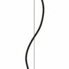 Żółta wisząca lampa Bellota M z ceramicznym kloszem