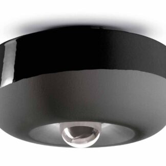 Czarny ceramiczny plafon Bellota