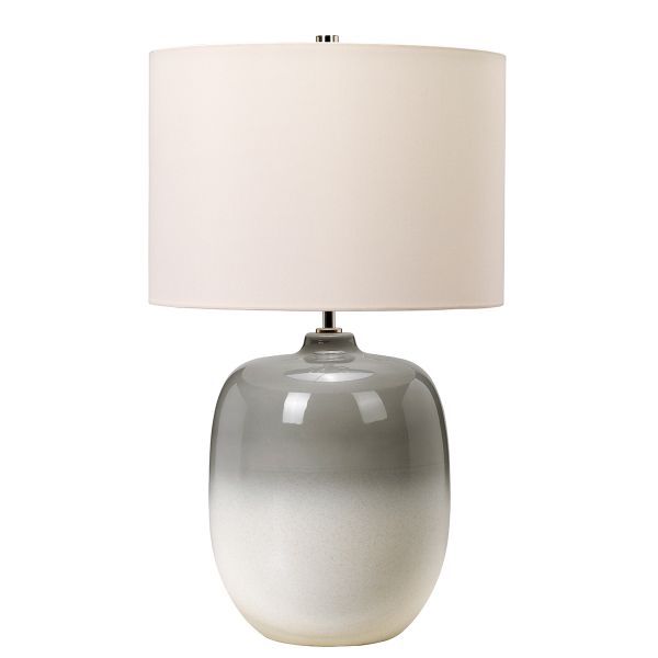 Stylowa lampa stołowa Chalk Farm z ceramiczną podstawą