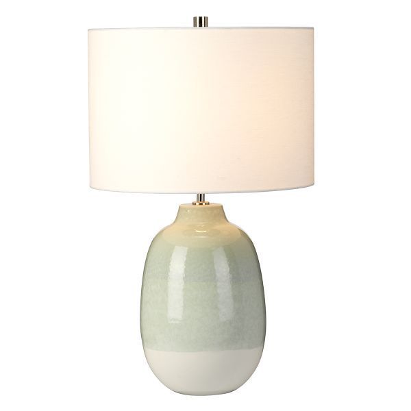 Lampa stołowa Chelsfield z ceramiki w odcieniu jasnej zieleni