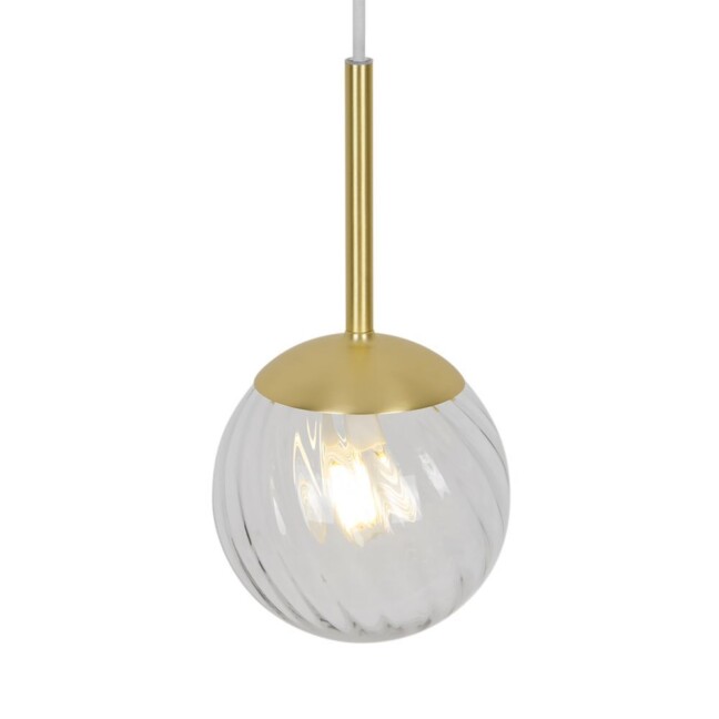 Wisząca lampa Chisell 15 ze szklaną kulą
