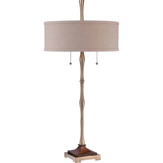 Lampa stołowa Hickman w odcieniu antycznego brązu