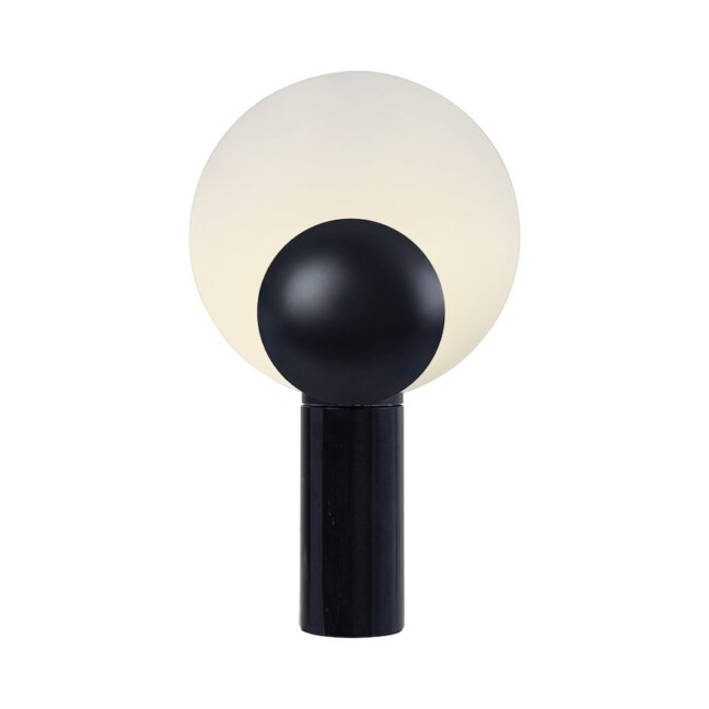Stylowa lampa stołowa Caché od DFTP w czarnym marmurze