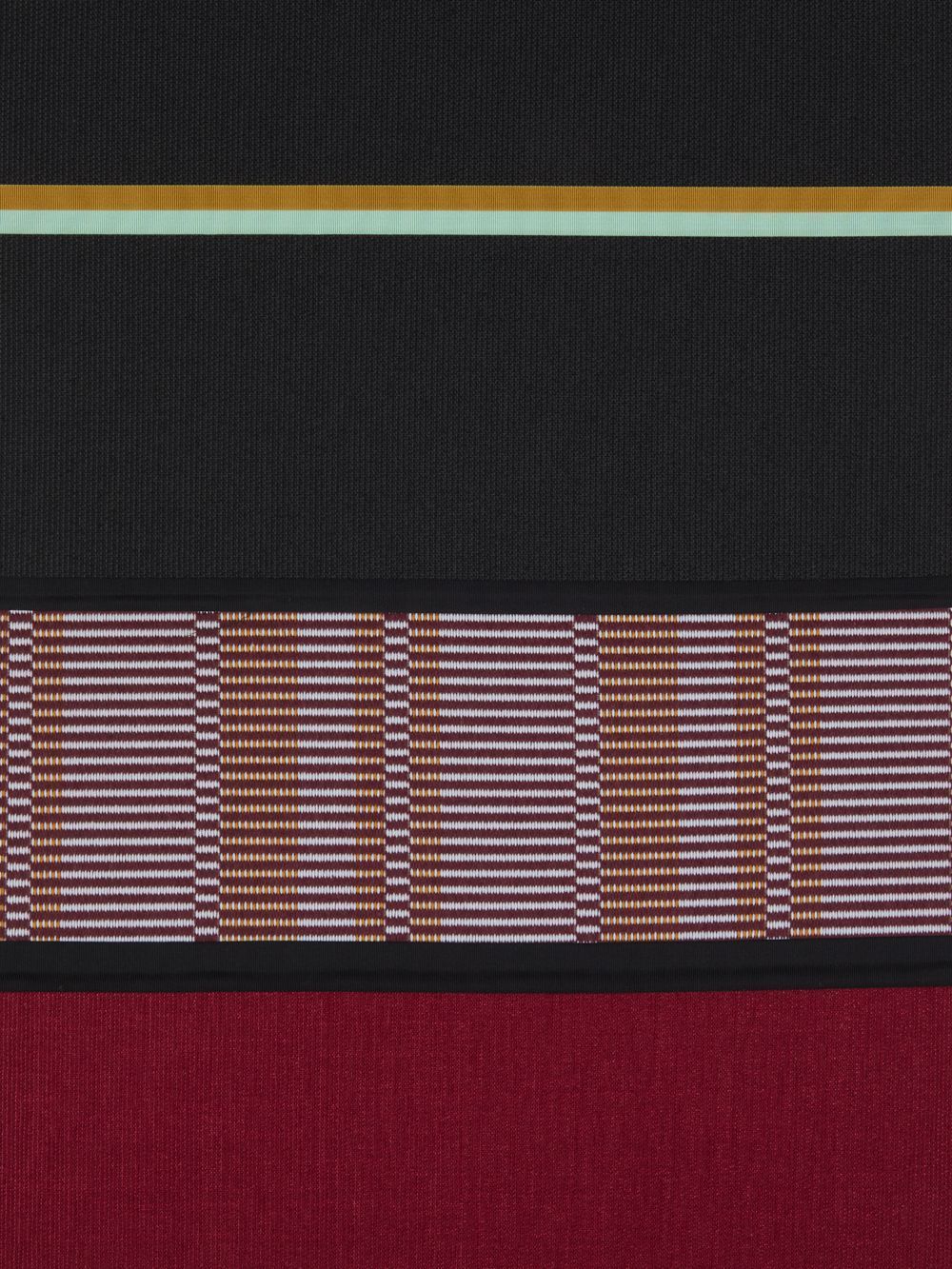 Wisząca lampa Calypso So Martinique w czarno-czerwonej kolorystyce