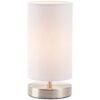 Lampa stołowa Clarie z białym abażurem