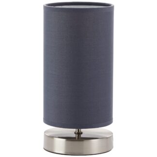 Lampa stołowa Clarie z grafitowym kloszem