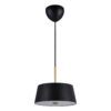 Stylowa lampa wisząca Clasi 30 z czarnym kloszem