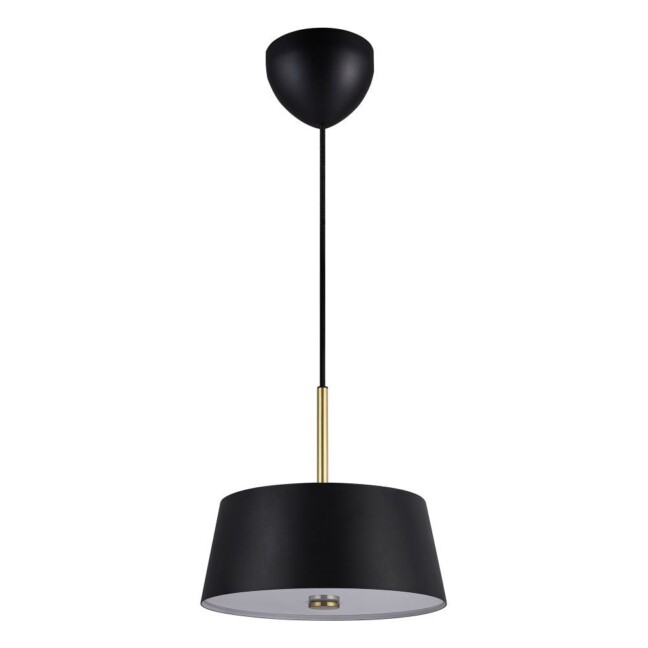 Stylowa lampa wisząca Clasi 30 z czarnym kloszem