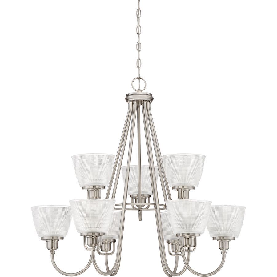 Okazały żyrandol Dublin z dziewięcioma punktami świetlnymi