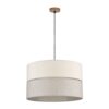 Duża wisząca lampa Eco z dwukolorowym abażurem