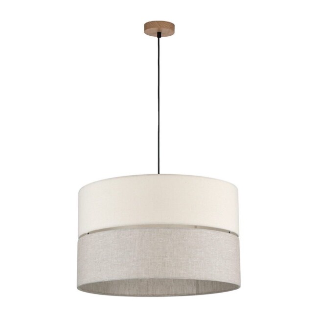 Duża wisząca lampa Eco z dwukolorowym abażurem