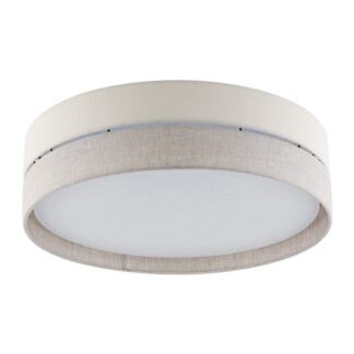 Szarobeżowa lampa sufitowa Eco