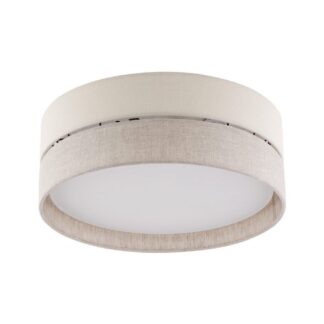 Plafon Eco w odcieniu szarobeżowym, idealny do salonu i sypialni