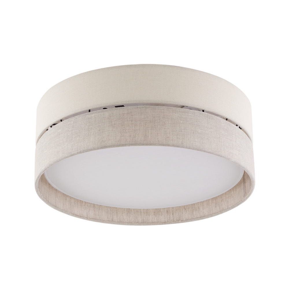 Plafon Eco w odcieniu szarobeżowym, idealny do salonu i sypialni