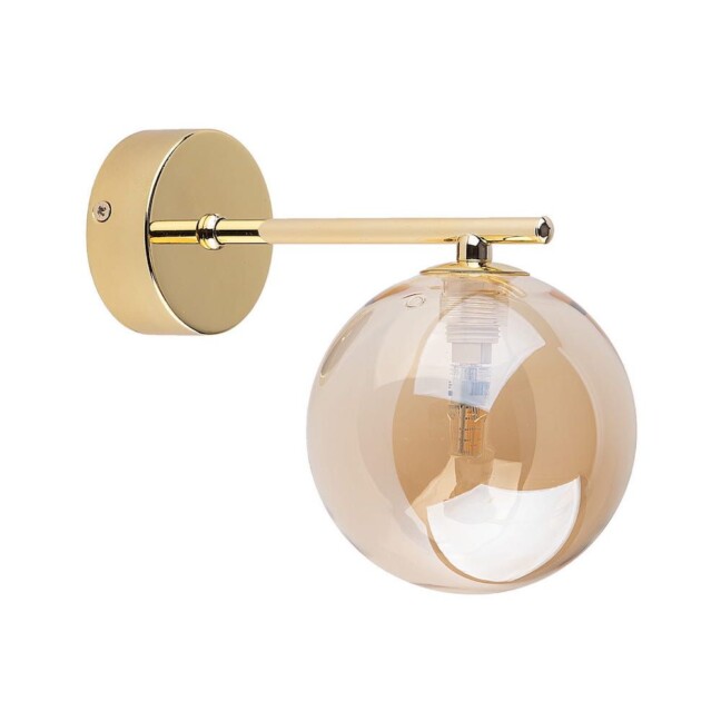 Złota lampa ścienna w stylu glamour – Estera Gold