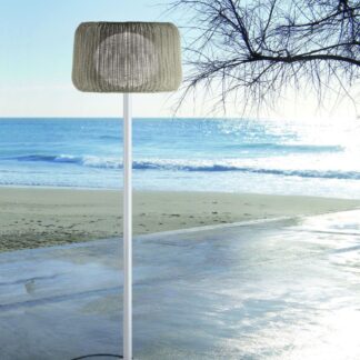 Kremowa lampa podłogowa Fora P z oświetleniem LED i klasą szczelności IP66