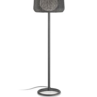 Brązowa lampa podłogowa Fora P z oświetleniem LED i klasą szczelności IP66