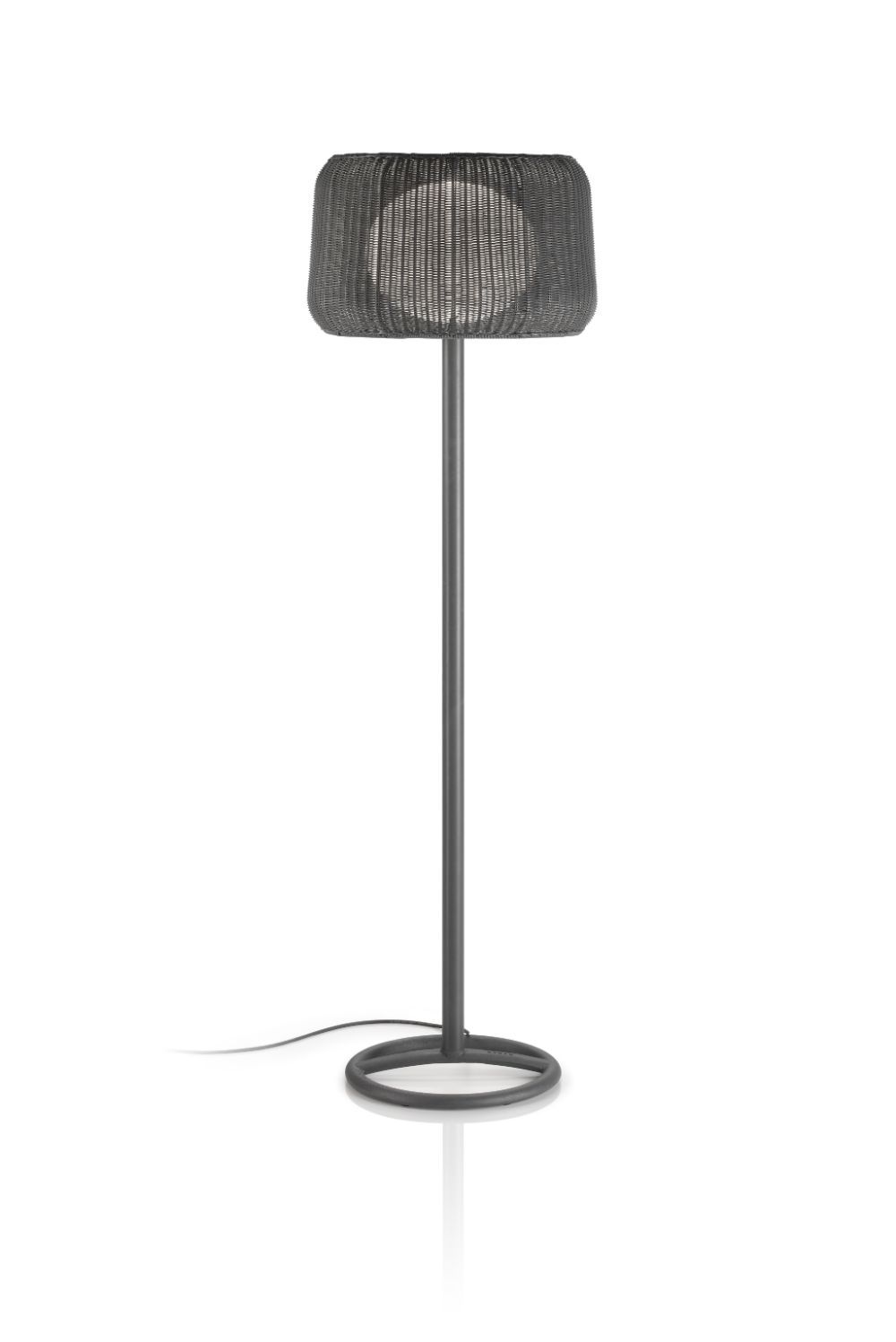 Brązowa lampa podłogowa Fora P z oświetleniem LED i klasą szczelności IP66