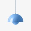 Niebieska wisząca lampa Flowerpot VP7 o średnicy 37 cm