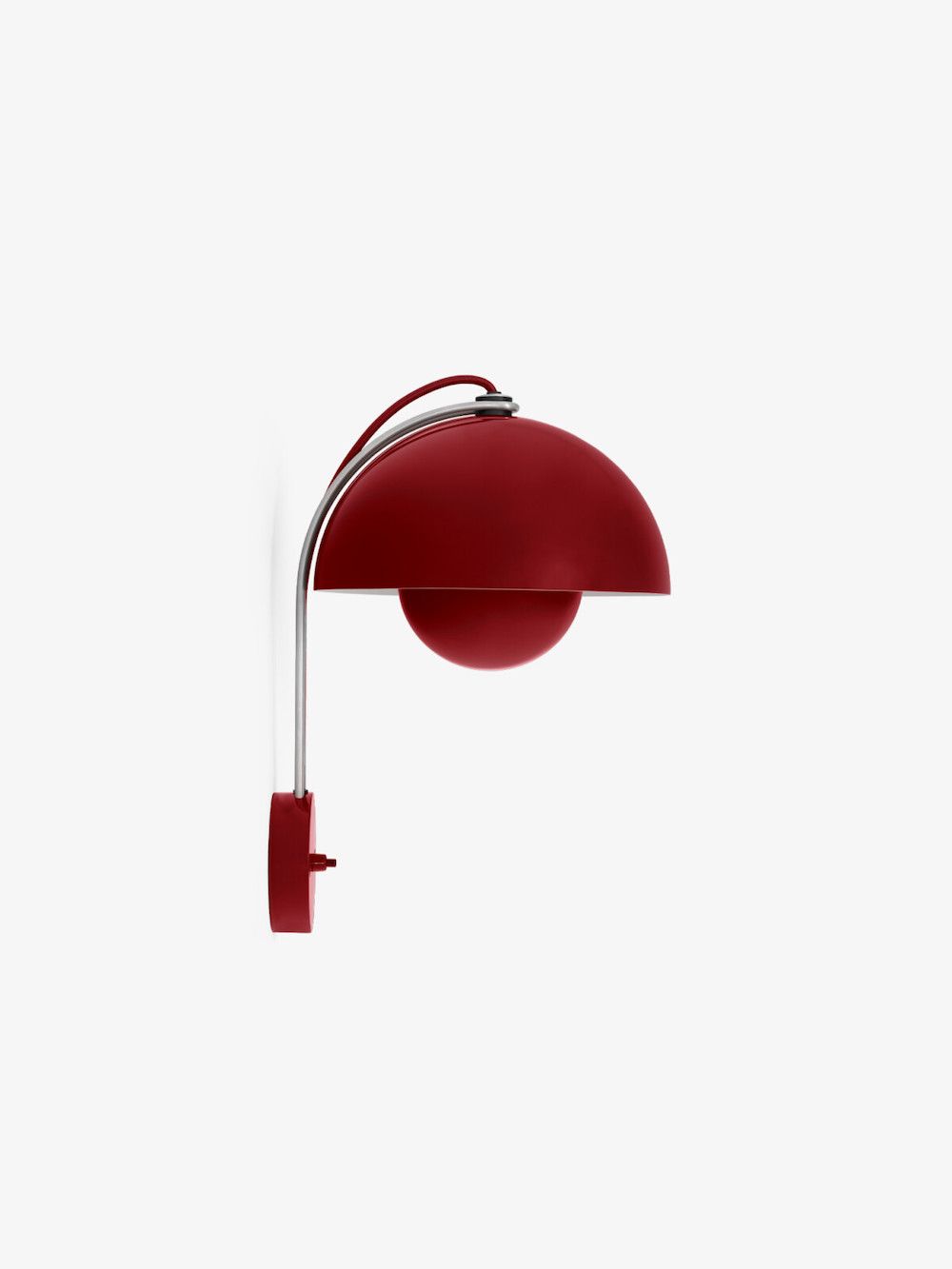 Kinkiet Flowerpot WP8 z włącznikiem w kolorze Vermillion Red