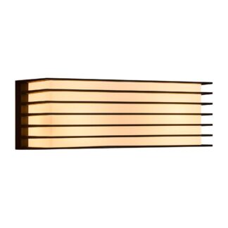 Czarny, podłużny kinkiet Fluctus 28 o klasie szczelności IP44