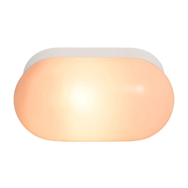 Biała lampa ścienna Foam, odporna na wilgoć (IP44)