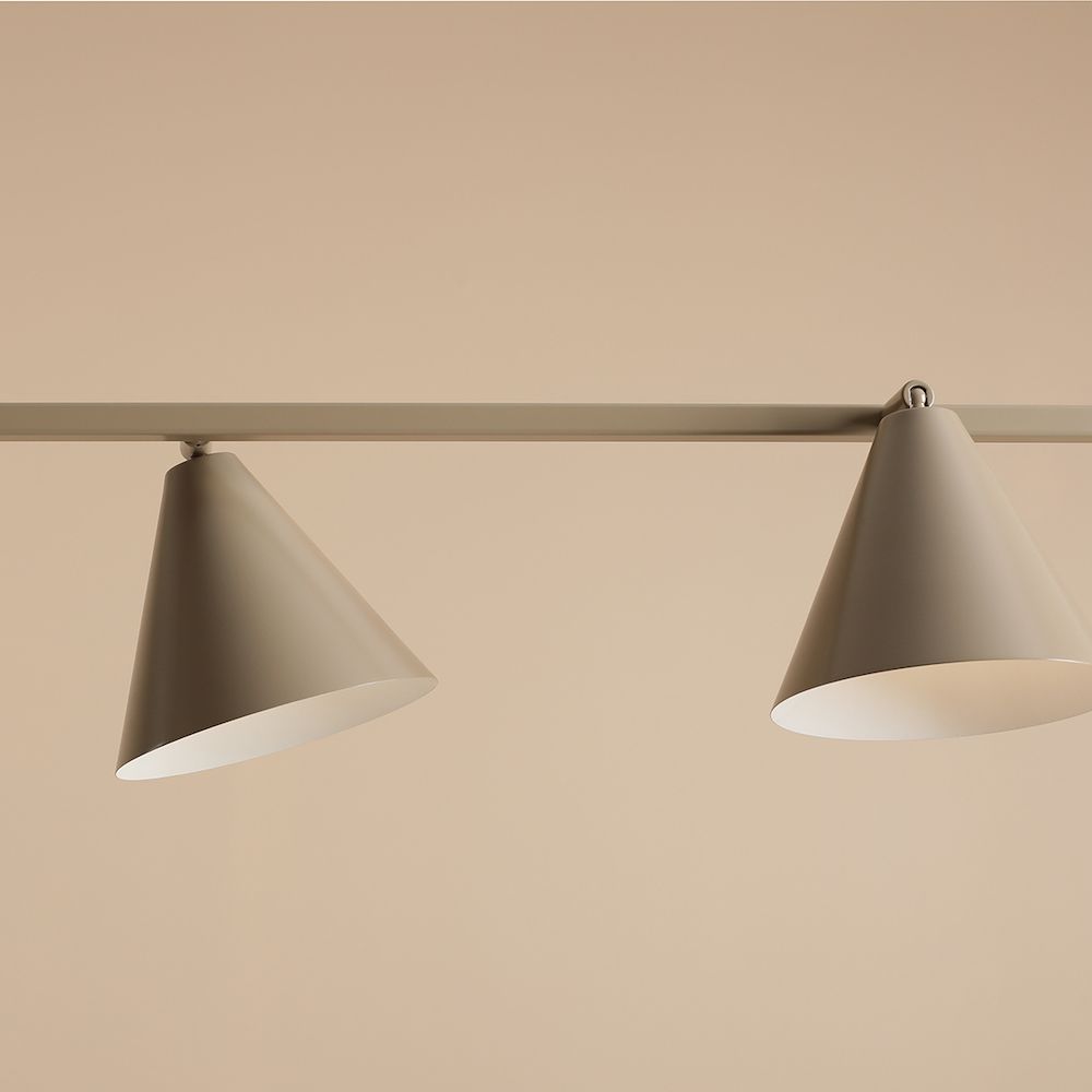 Beżowa lampa wisząca w stylu retro FORM 4