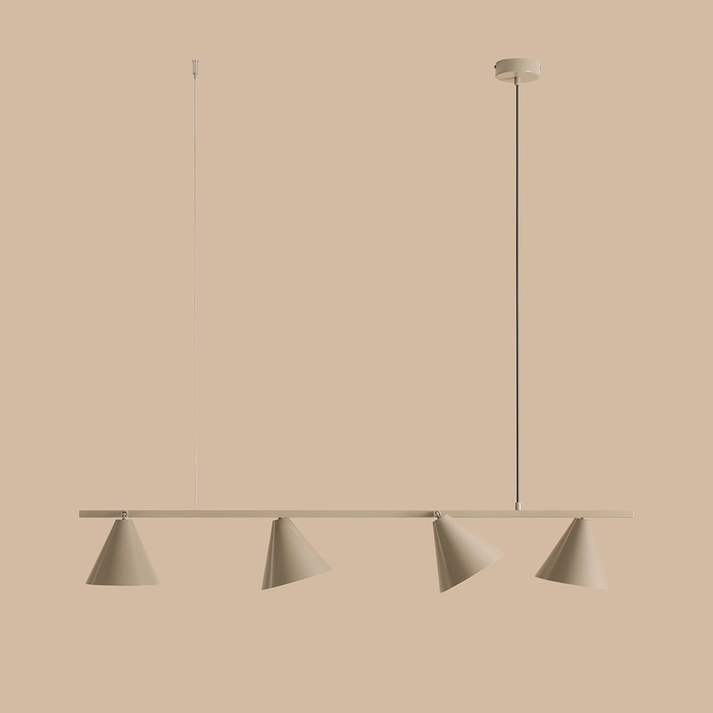 Beżowa lampa wisząca w stylu retro FORM 4