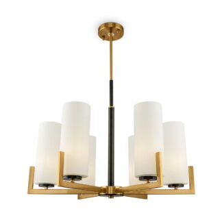 Niewielki żyrandol Fortano z sześcioma punktami świetlnymi