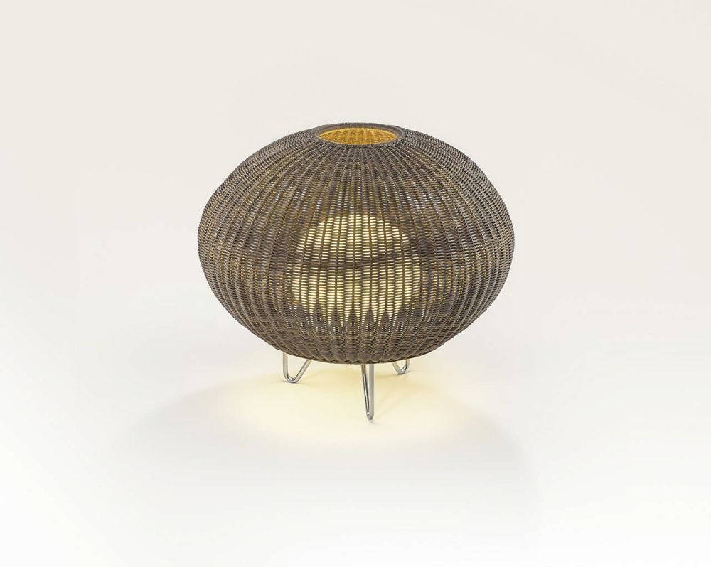 Brązowa stojąca lampa ogrodowa Garota P/01 Outdoor