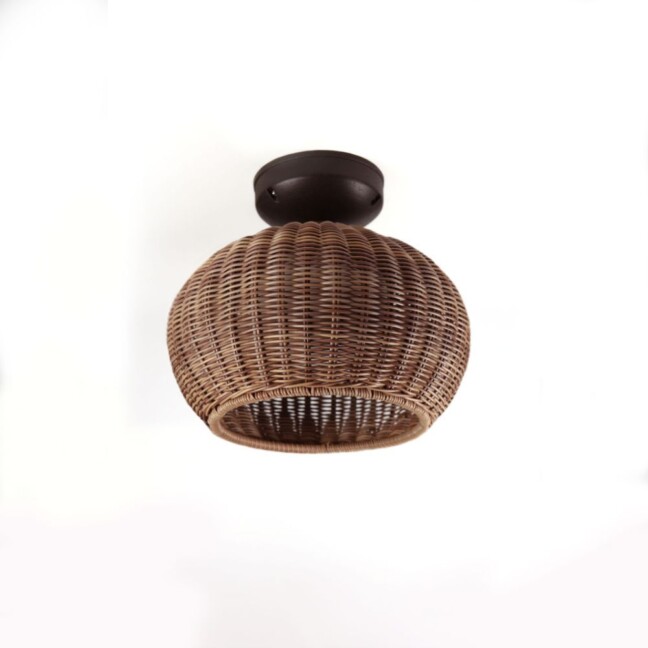 Brązowa lampa sufitowa Garota PF/01 Outdoor o klasie szczelności IP66