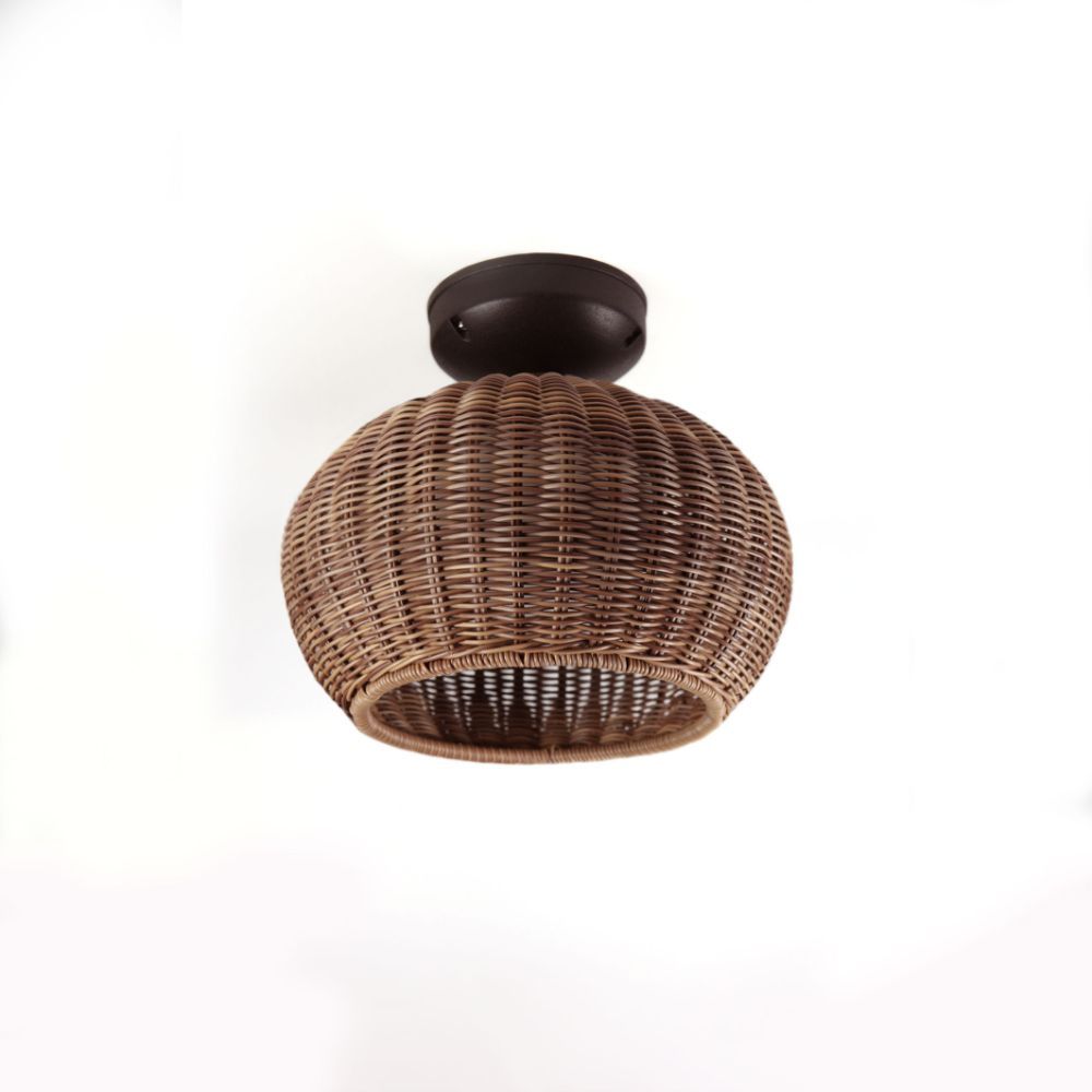 Brązowa lampa sufitowa Garota PF/01 Outdoor o klasie szczelności IP66