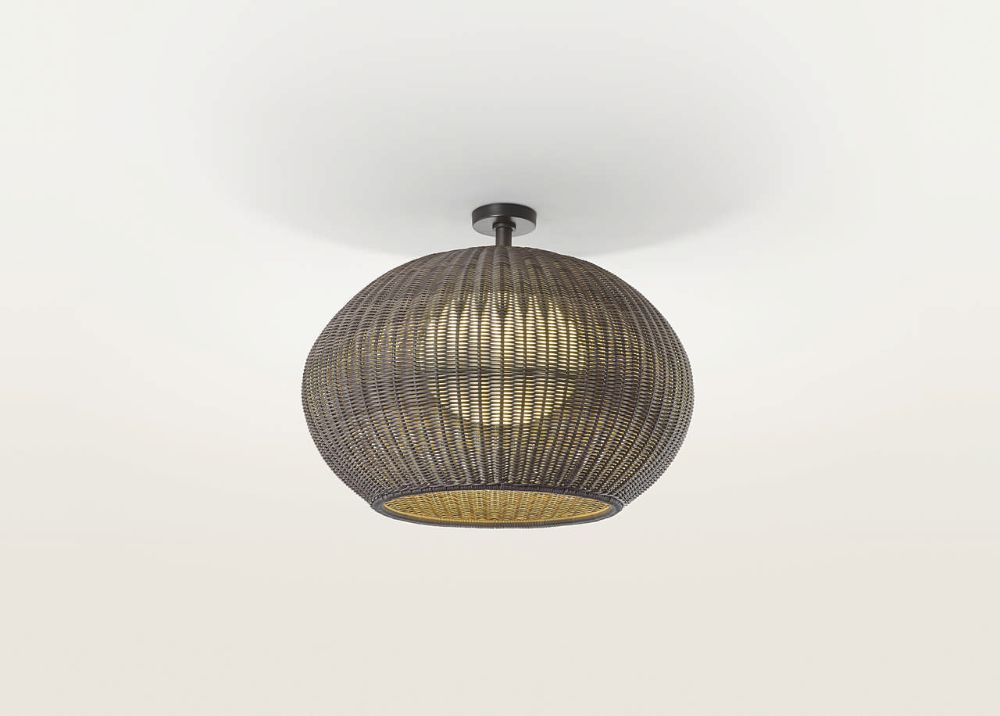 Brązowa lampa sufitowa Garota PF/02 Outdoor LED