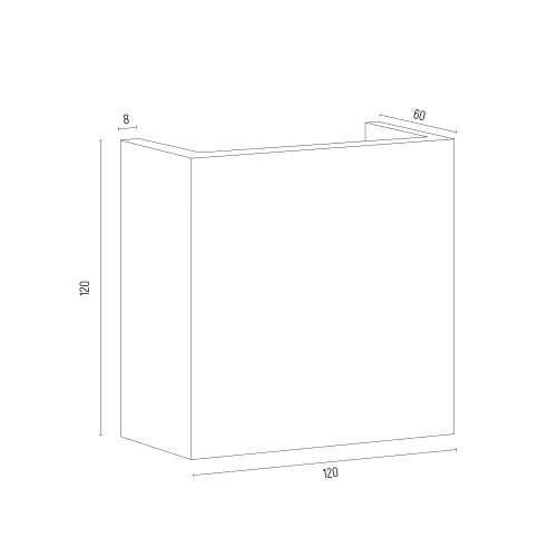 Nowoczesny kinkiet Gent o minimalistycznym designie