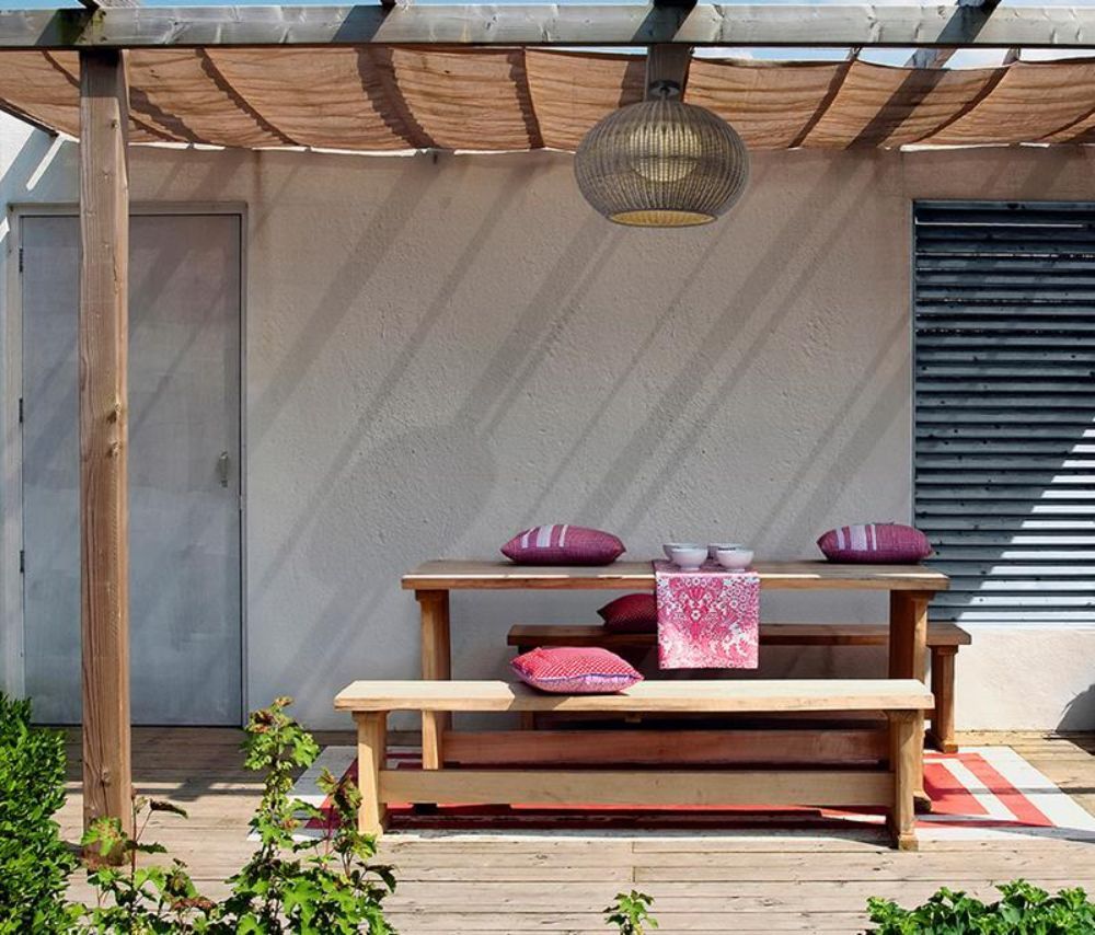 Brązowa lampa sufitowa Garota PF/02 Outdoor LED