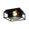 Czarna sufitowa lampa Griffin o klasie szczelności IP44