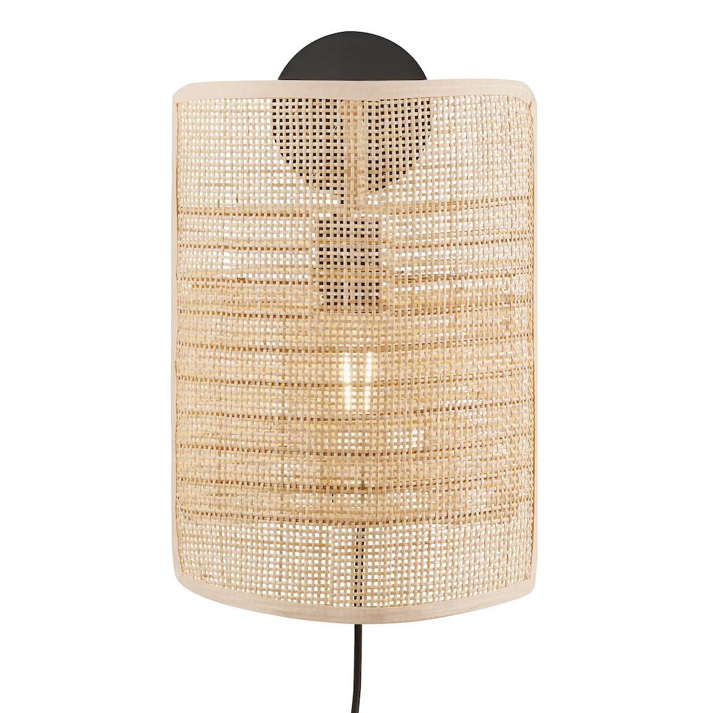 Rattanowy kinkiet Jaffna w naturalnym kolorze